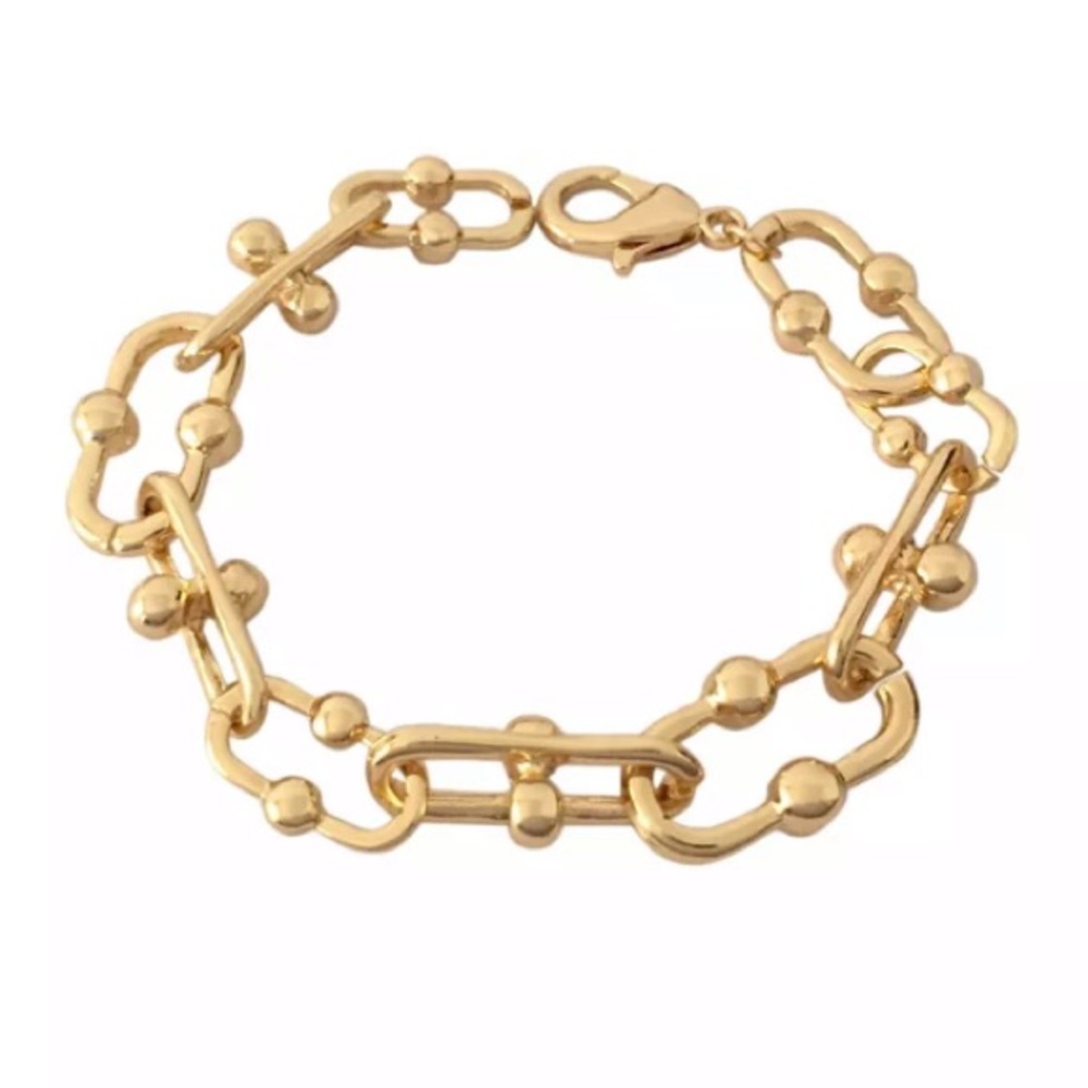 Gold Chain Link Bracelet